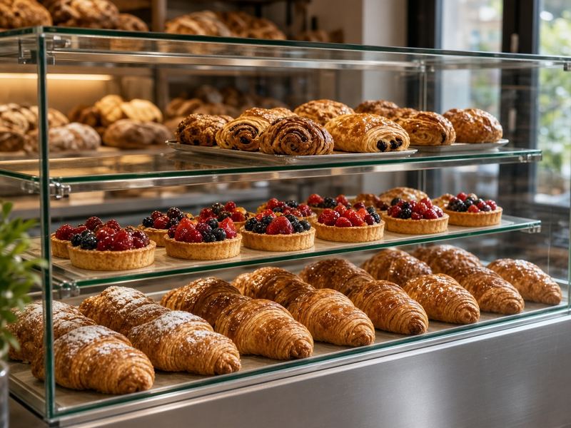 Pastry case at Jaderidge Studio