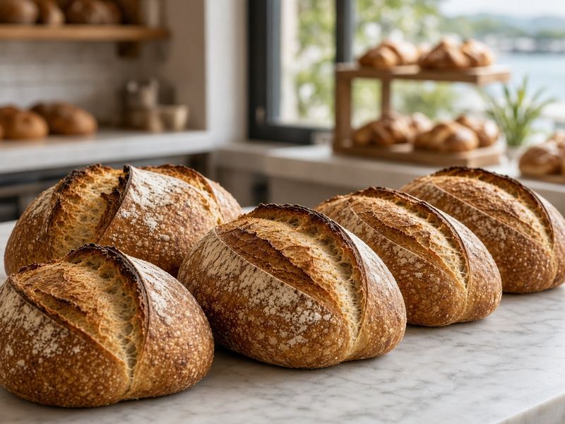 Sourdough loaves at Jaderidge Studio